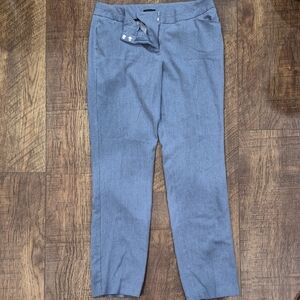 Women's Stylish Gray Blue Dress Pants Trousers Business Casual Size 10